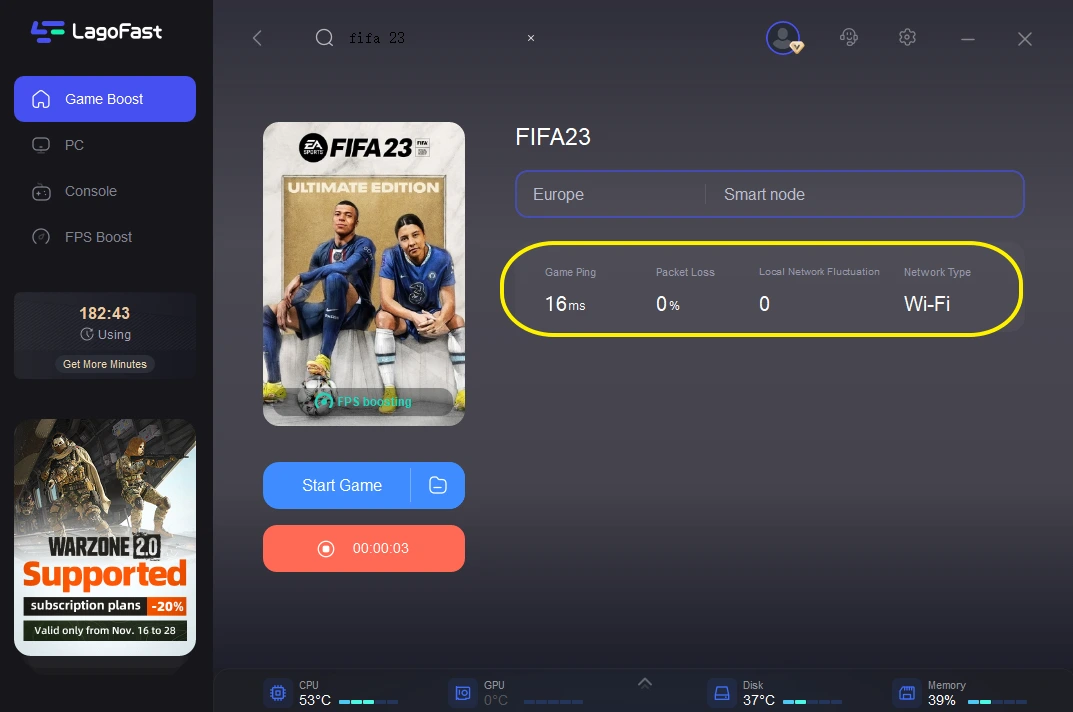 FIFA23-real ping